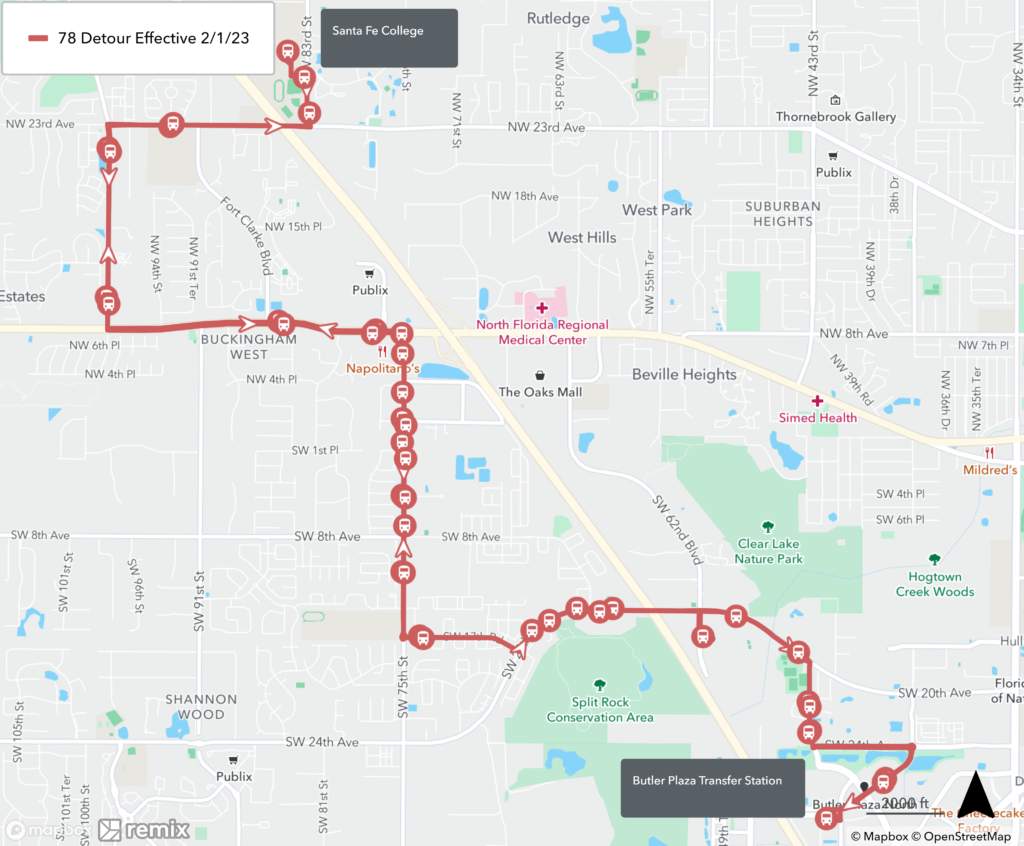 Route 78 Complete Route With Feb 1 Detour_V01