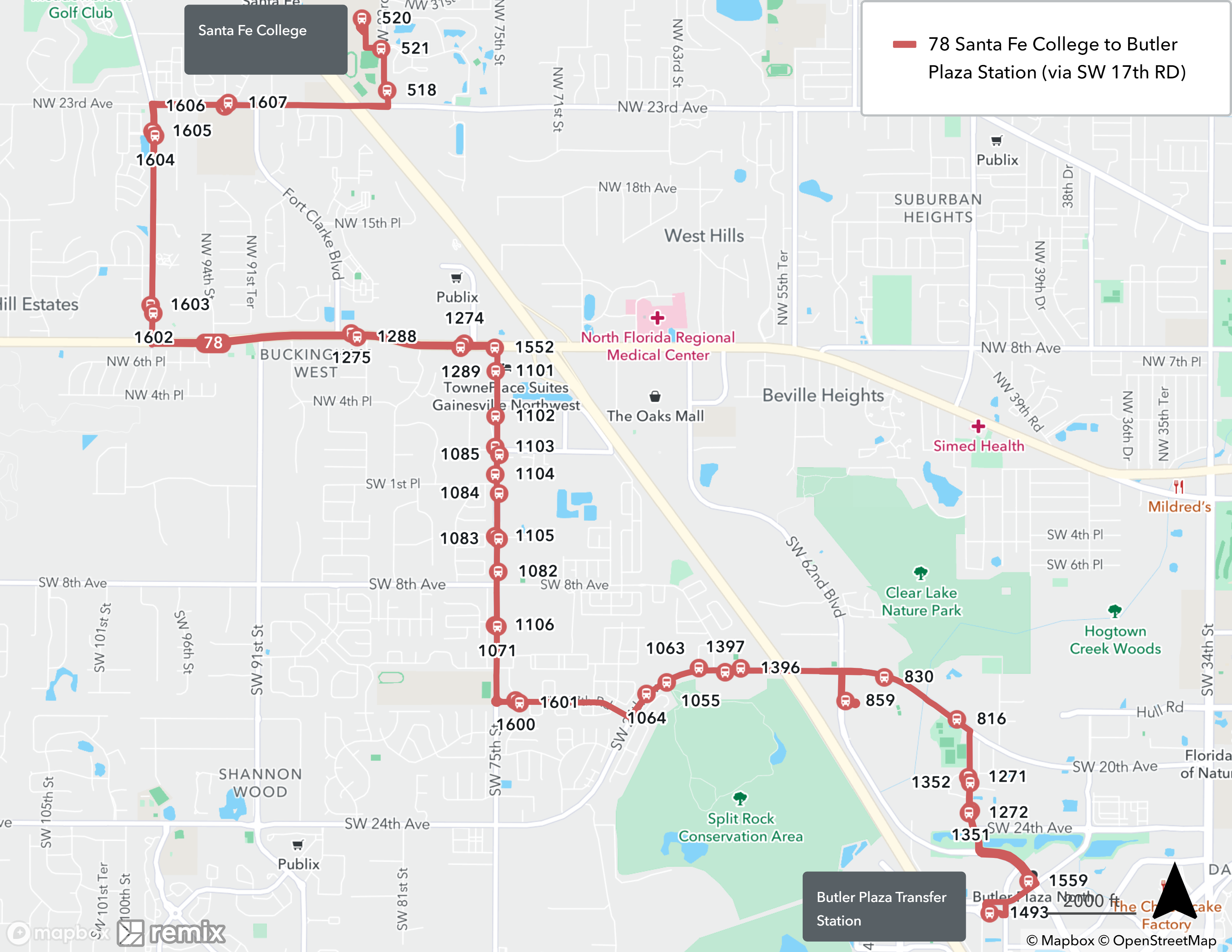 Route 78 Complete Route With Feb 1 Detour_V01