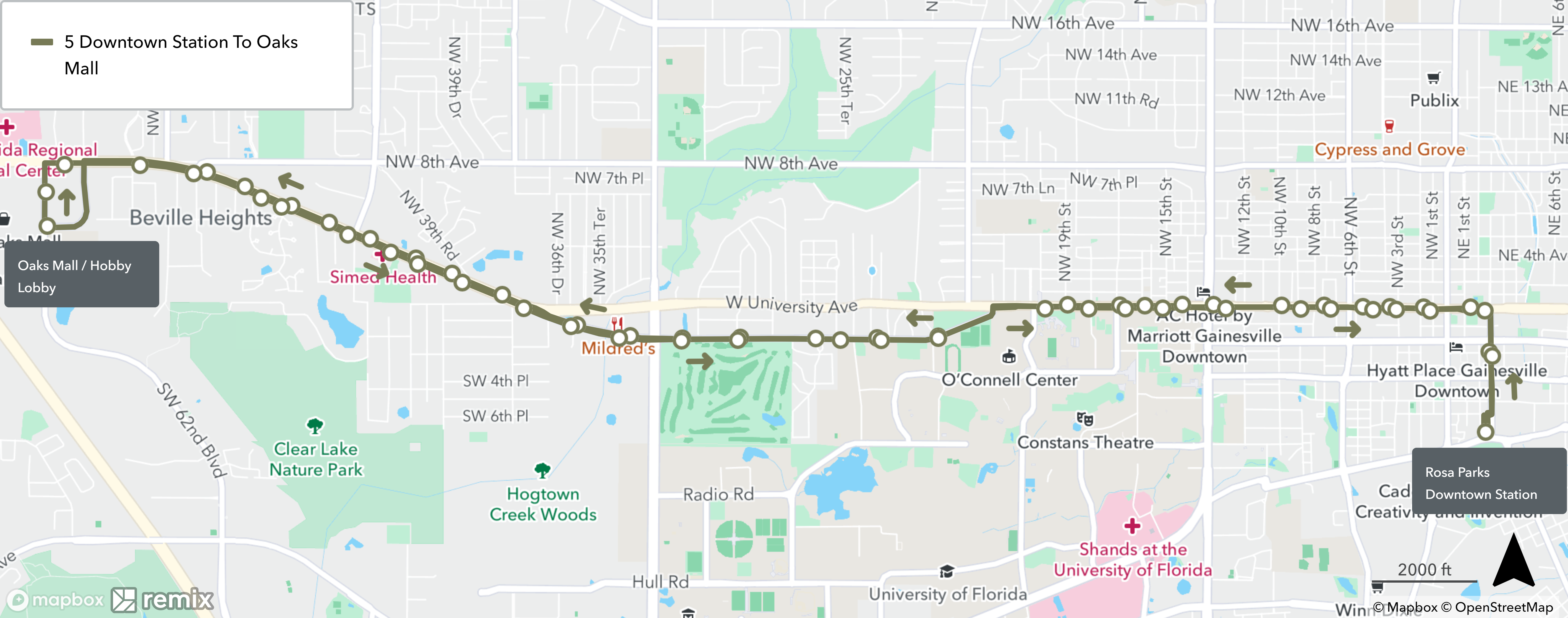 Route 005 Complete Map