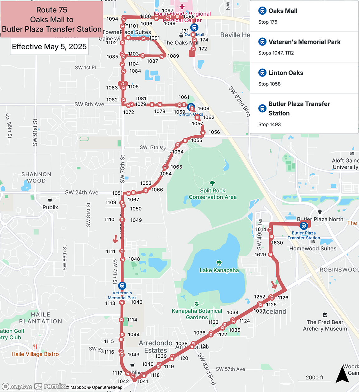 Route 075 Complete Route