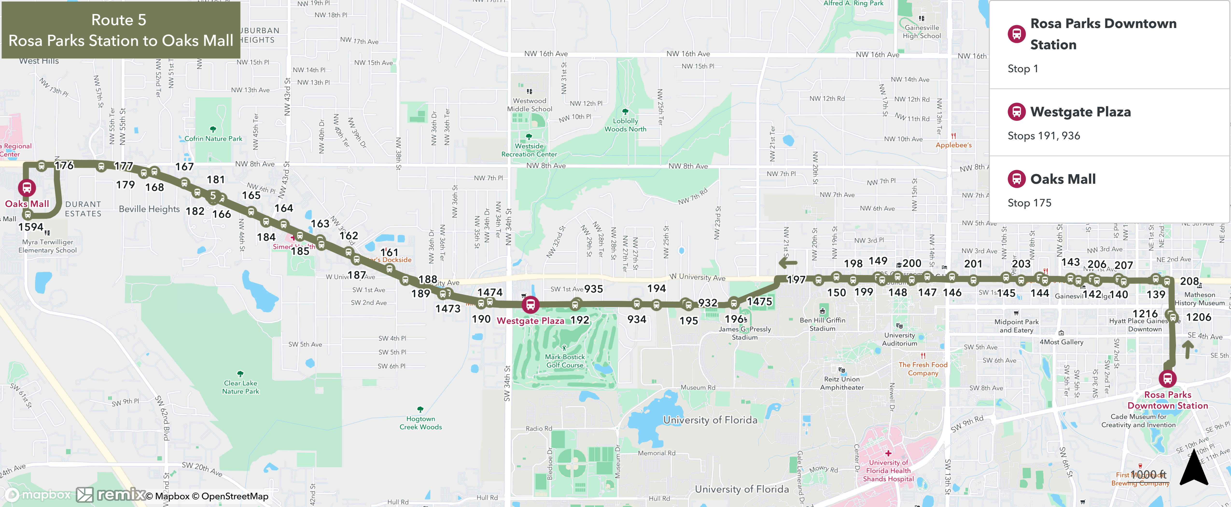Route 005 Complete Map