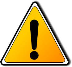 yellow triangle caution sign